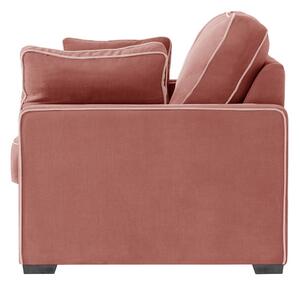 Canapea extensibilă Jalouse Maison Serena, roz coral