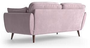 Canapea din catifea My Pop Design Auteuil, roz