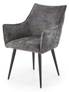Scaun K559, gri/negru, stofa clasica/metal, 60x59x85 cm