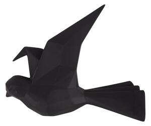 Cuier de perete în formă de pasăre PT LIVING, lățime 19 cm, negru