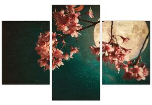 Tablou - Sakura în luna plină (90x60 cm)