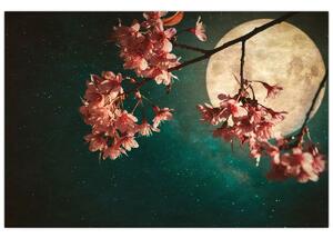 Tablou - Sakura în luna plină (90x60 cm)