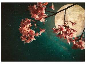 Tablou - Sakura în luna plină (70x50 cm)