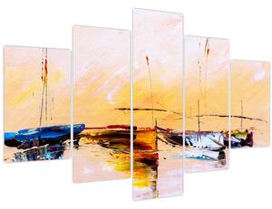 Tablou - Pictură barcă (150x105 cm)
