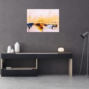 Tablou - Pictură barcă (70x50 cm)