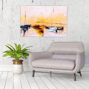 Tablou - Pictură barcă (90x60 cm)