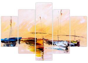 Tablou - Pictură barcă (150x105 cm)