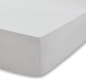 Cearșaf din bumbac organic Bianca Organic, 135 x 190 cm, gri