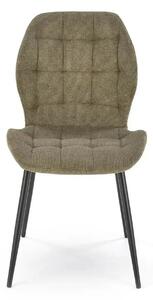 Scaun K548, verde/negru, stofa clasica/metal, 47x55x84 cm