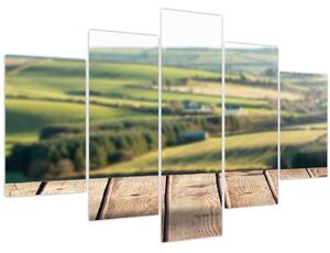 Tablou - Priveliște peisaj (150x105 cm)