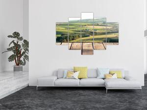 Tablou - Priveliște peisaj (150x105 cm)