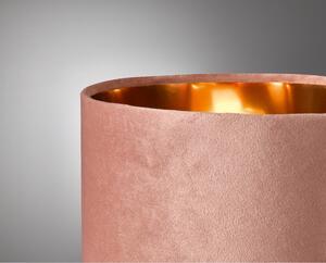 Veioză roz cu abajur textil (înălțime 32 cm) Aura – Fischer & Honsel