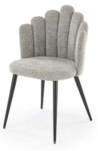 Scaun K552, gri/negru, stofa clasica/metal, 53x53x83 cm