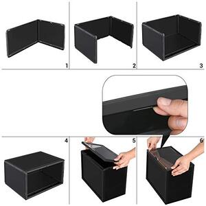 Pantofar din plastic, Songmics, Negru, 36x28x22 cm