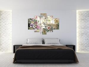 Tablou - Flori de design (150x105 cm)