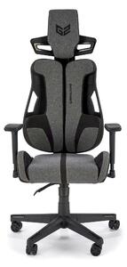Scaun gaming NITRO 2, gri/negru, material textil, 66x68x130/137 cm