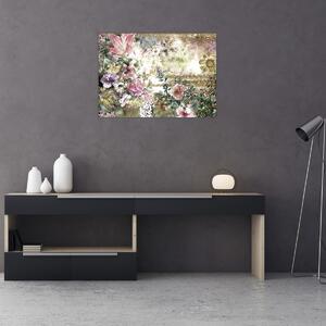 Tablou - Flori de design (70x50 cm)