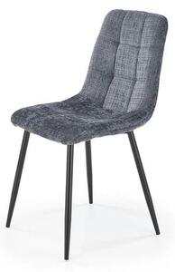 Scaun K547, gri/negru, stofa clasica/metal, 45x53x87 cm