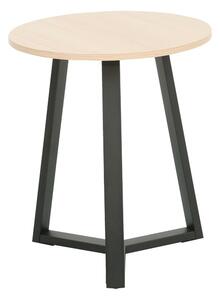 Set masute de cafea, 2 buc, Berton, Natural, 80x80x40 cm