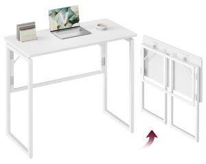 Birou Vasagle, Barnet, Alb, 80.0x40.0x74.0 cm