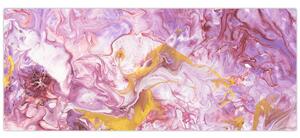 Tablou - Abstract roz (120x50 cm)