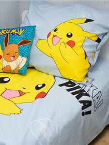 Sinsay - Set cu lenjerie de pat Pokémon - albastru-pal