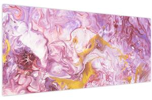 Tablou - Abstract roz (120x50 cm)