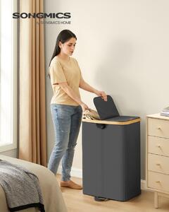 Cos de rufe Songmics, Roxanne, Negru, 52x38.5x75 cm