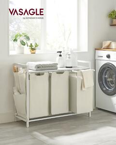 Cos de rufe Vasagle, Brenta, Alb, 87.7x33x72 cm