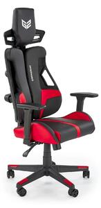 Scaun gaming NITRO, negru/rosu, piele ecologica/material textil, 66x68