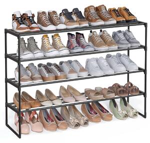 Pantofar modular Songmics, Deky, Negru, 116x30x72 cm