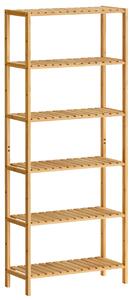 Raft depozitare Songmics, Bambou, Bej, 60x30x161 cm