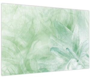 Tablou - Floare verde (90x60 cm)