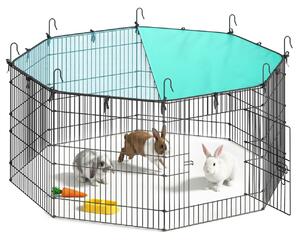 Tarc pentru animale de companie Songmics, Damion, Negru, 138x138x60 cm
