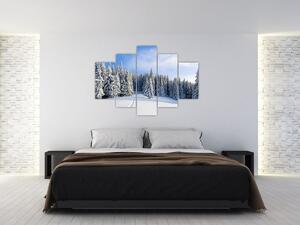 Tablou - Iarna in pădure (150x105 cm)