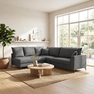 Canapea reversibila Almy, Antracit, 271x219x91 cm