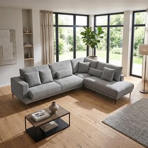 Coltar stanga Maliva, Gri, 280x210x100 cm