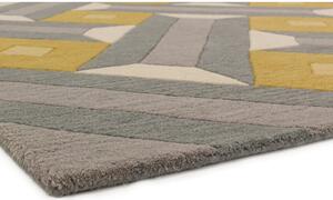 Covor Asiatic Carpets Motif, 160 x 230 cm, galben-gri