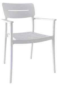 Scaun Pilma, Alb, 57x54x82 cm