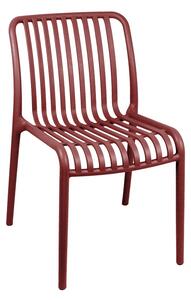 Scaun Zoi, Rosu bordo, 49x58x80 cm