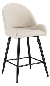 Scaun de bar Finda, Alb, 54x51x102 cm