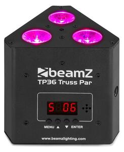 Beamz TP 36 Truss Par, reflector uplight, 3 x 4 W 4 în 1 LED, RGB-UV, LED display
