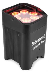 Beamz BBP96, uplight PAR 6x12 W, 6în1, led-uri, rgbaw-uv, 72 W, 12.6V / 10.4Ah, baterie neagră
