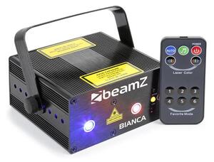 Beamz Bianca laser fascicul dublu 330 W RGB-12 gobo, telecomandă, 7-DMX IR