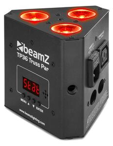 Beamz TP 36 Truss Par, reflector uplight, 3 x 4 W 4 în 1 LED, RGB-UV, LED display