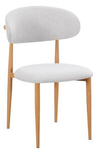 Scaun Folegio, Gri/Natural, 46x55x80 cm