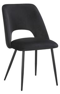 Scaun Nelda, Negru, 44x58x82 cm