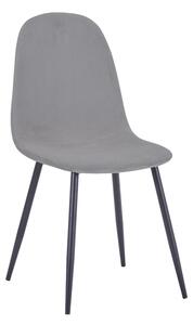 Scaun Bella, Gri/Negru, 44x55x85 cm