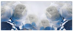 Tablou - Trandafir alb (120x50 cm)