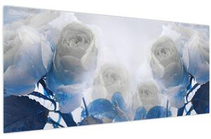 Tablou - Trandafir alb (120x50 cm)